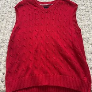 Nautica red sweater vest